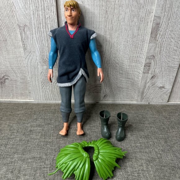 Disney Frozen Kristoff Poseable Figurine Doll w/ Removable Boots & Cloak 2012 - Picture 5 of 7